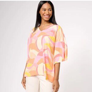 Belle by Kim Gravel  Poncho Top  Size Medium